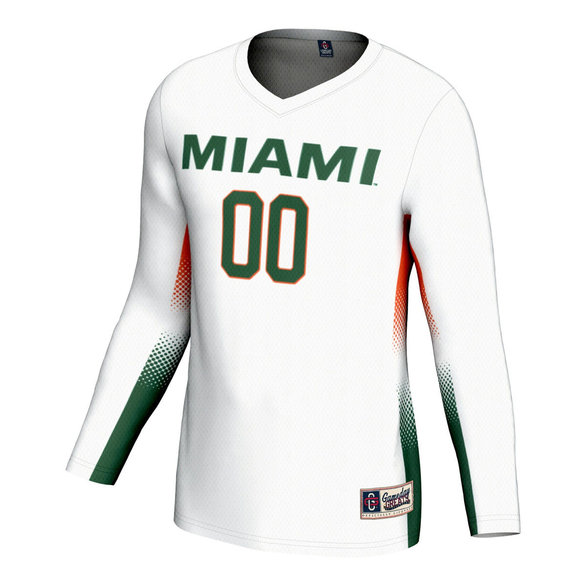 Miami Hurricanes NIL Lightweight Volleyball Jersey - White