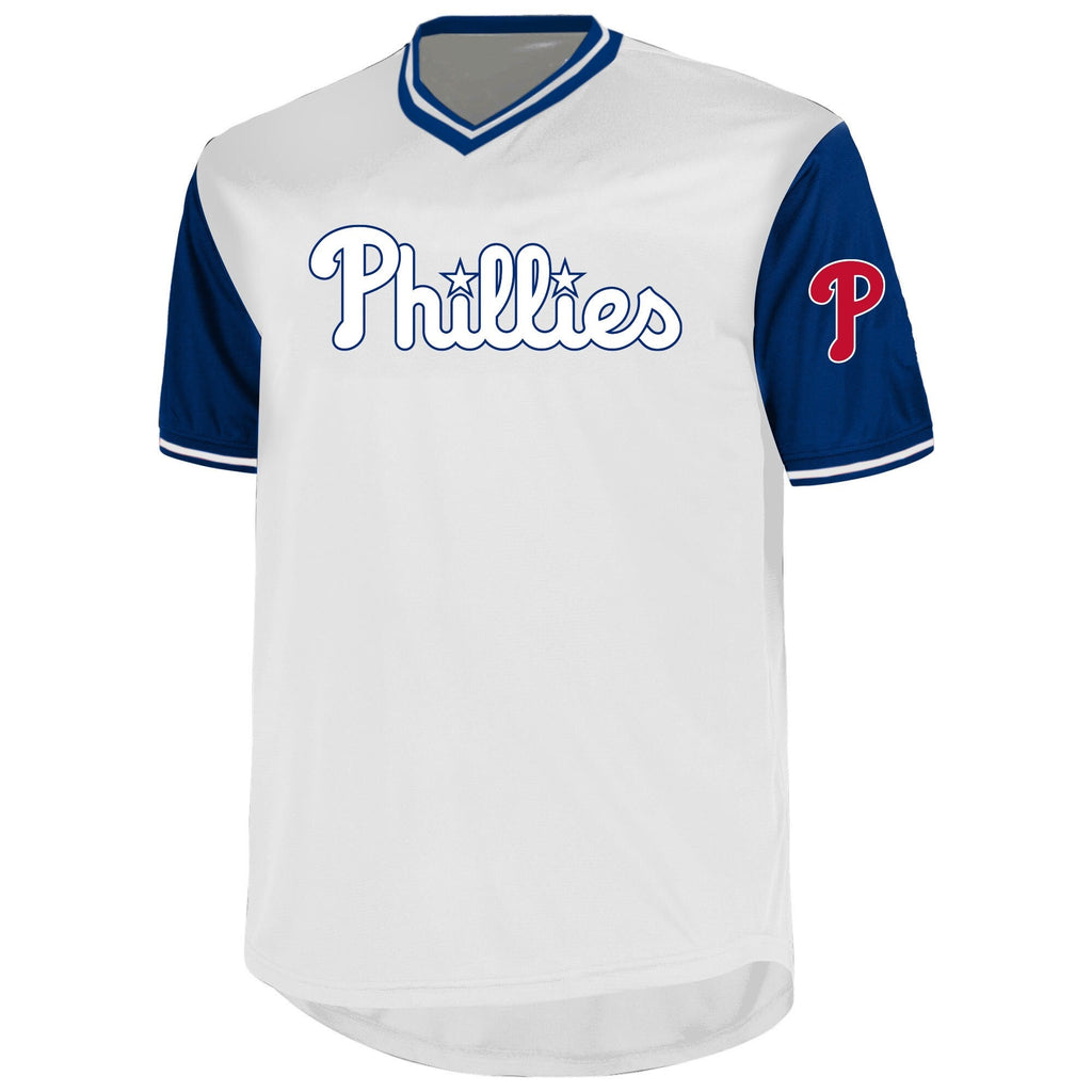 Philadelphia Phillies Bryce Harper Profile White Big & Tall Name & Number Baseball Jersey