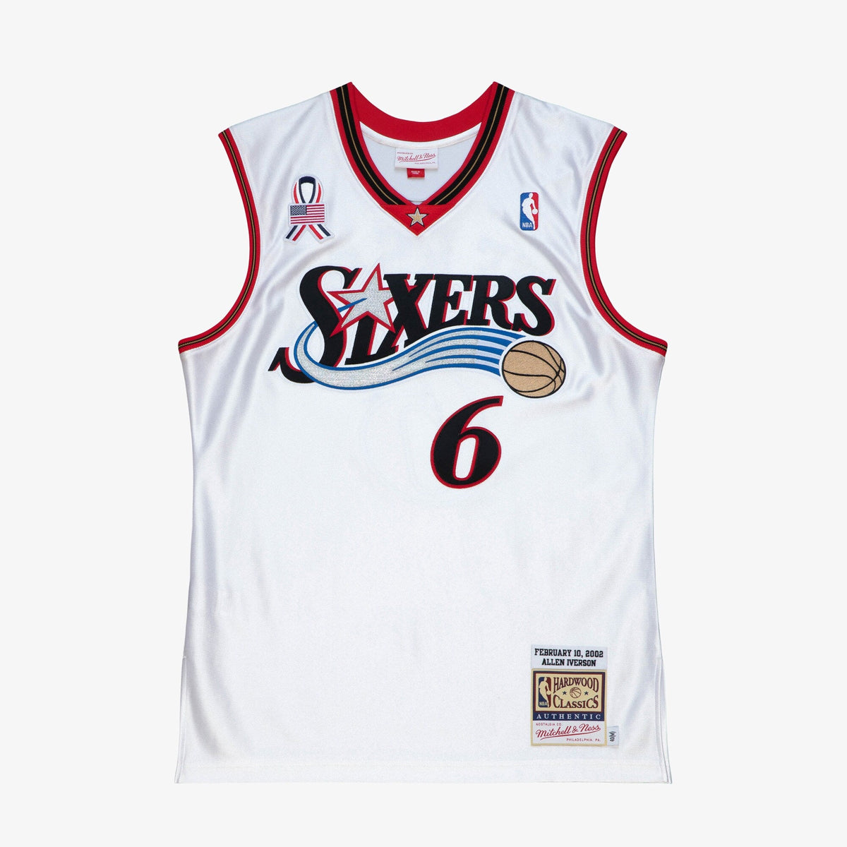 Philadelphia 76ers Allen Iverson 2002 All-Star East Jersey - White