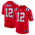 New England Patriots Tom Brady Red Retired Player Alternate Game Football Jersey