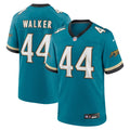 Jacksonville Jaguars Travon Walker Teal Prowler Throwback Player Game Football Jersey