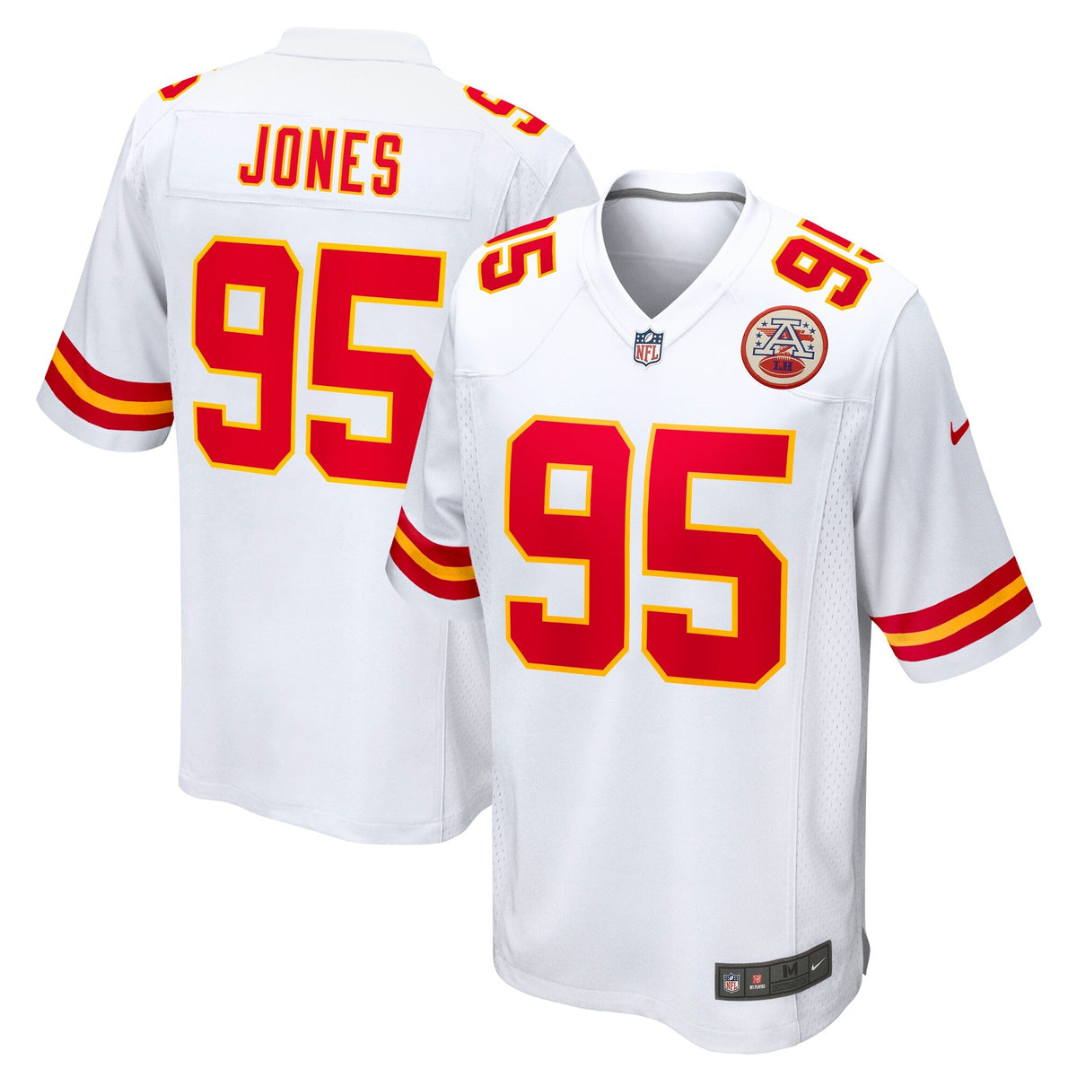 Kansas City Chiefs Chris Jones White Game Football Jersey