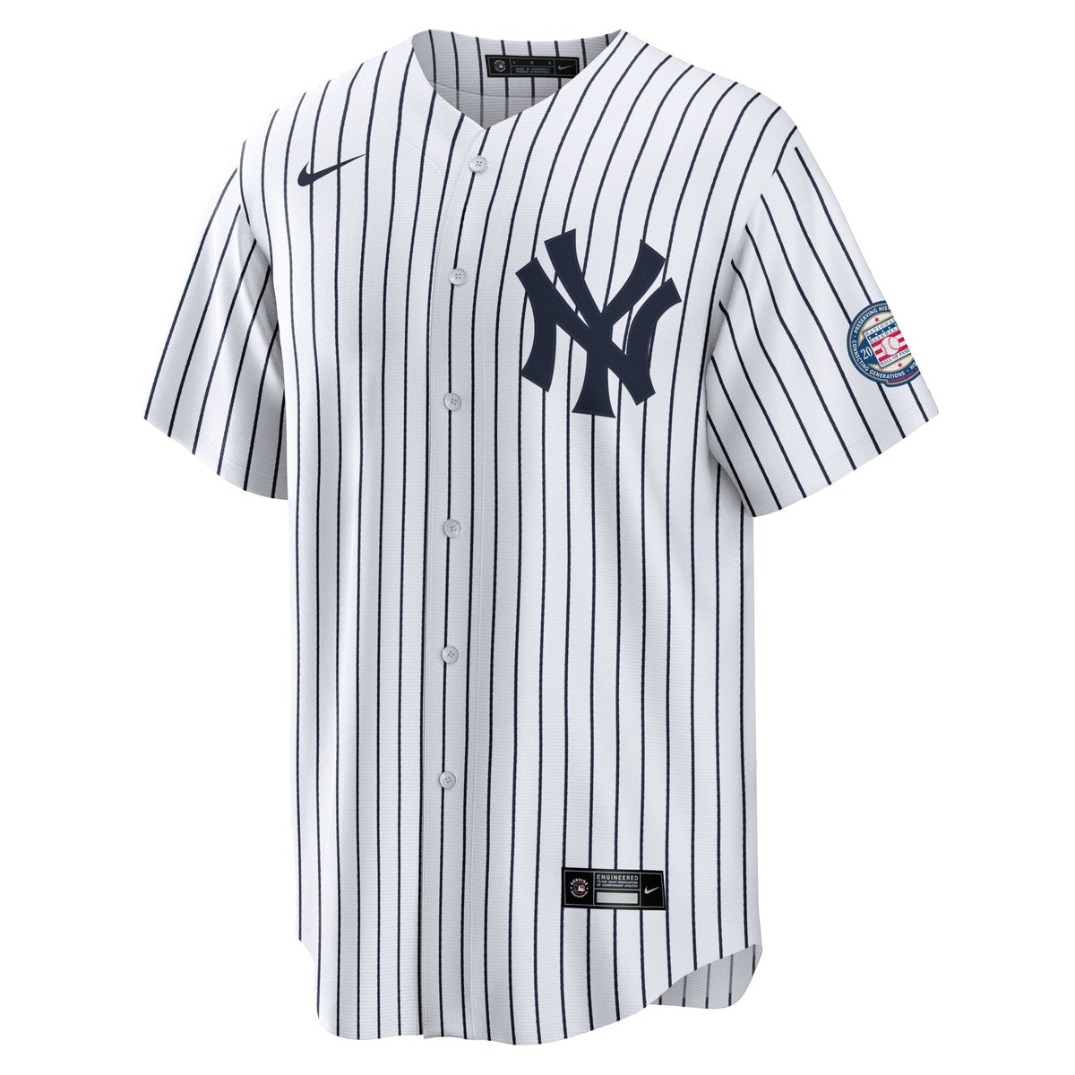 New York Yankees CC Sabathia White 2025 Baseball Hall of Fame Name & Number Retired Replica Jersey