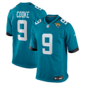Jacksonville Jaguars Logan Cooke Teal Game Football Jersey