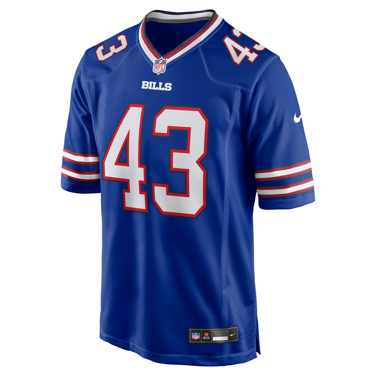 Buffalo Bills Dorian Strong Royal Team Game Football Jersey