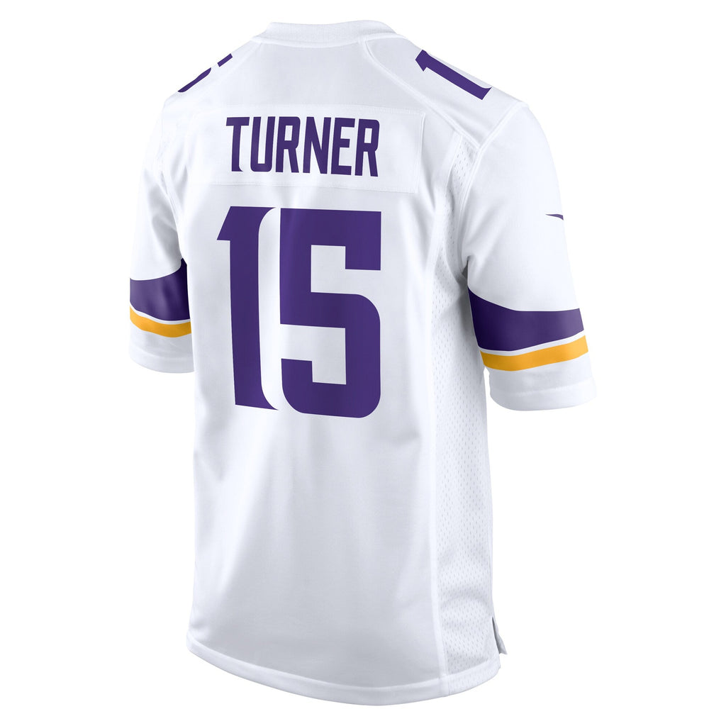 Minnesota Vikings Dallas Turner White Game Football Jersey