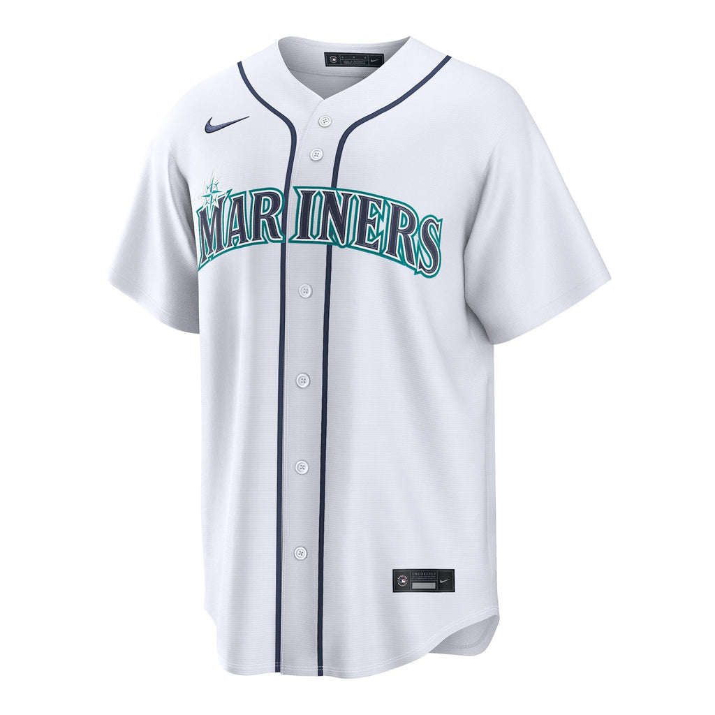 Seattle Mariners Logan Gilbert White Home Replica Baseball Jersey