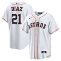 Houston Astros Yainer Diaz White Home Replica Baseball Jersey