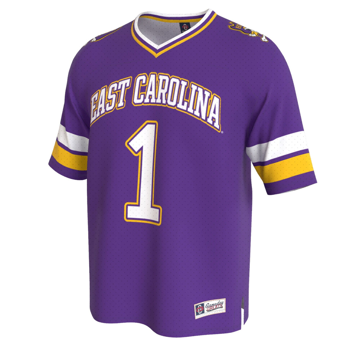 ECU Pirates Lightweight Collegiate Football Fashion Jersey - Purple