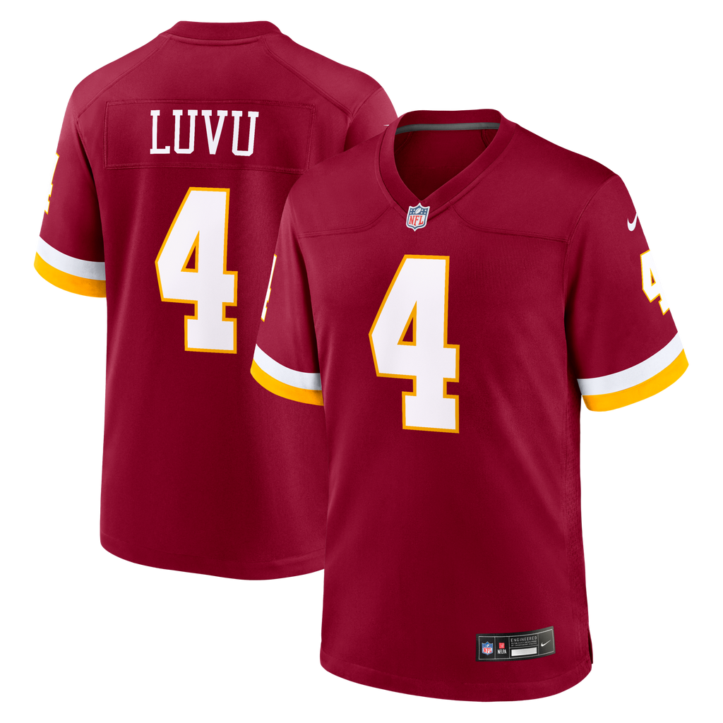 Washington Commanders Frankie Luvu Burgundy Game Football Jersey