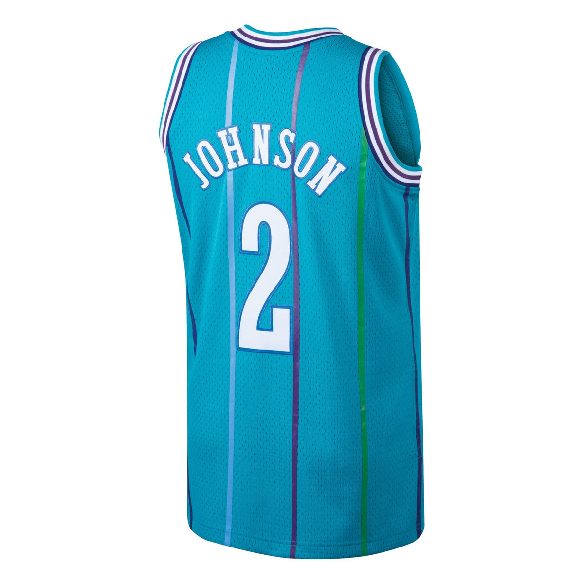 Larry Johnson Teal Charlotte Hornets 1992-93 Hardwood Classics Swingman Jersey