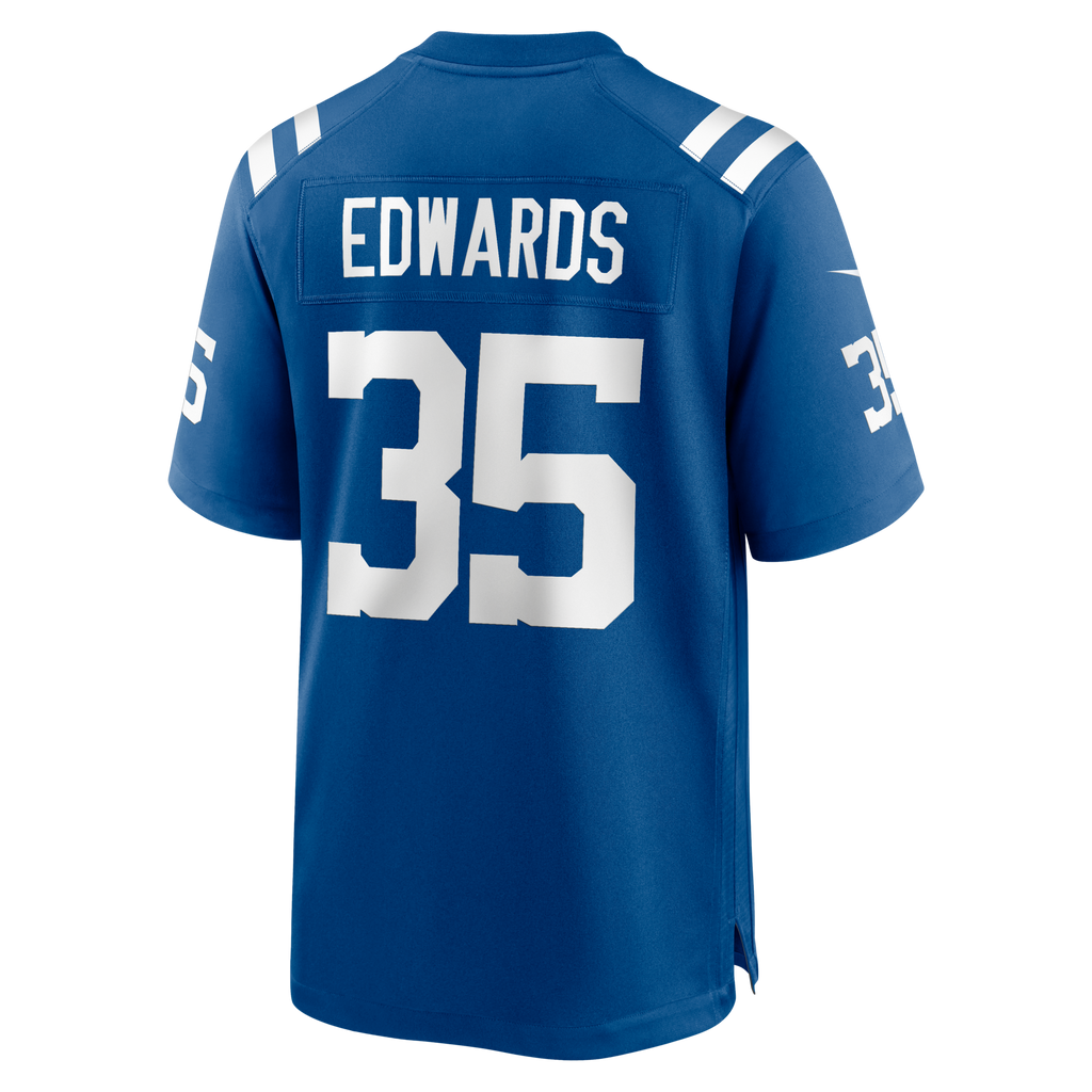 Indianapolis Colts Johnathan Edwards Royal Team Game Football Jersey