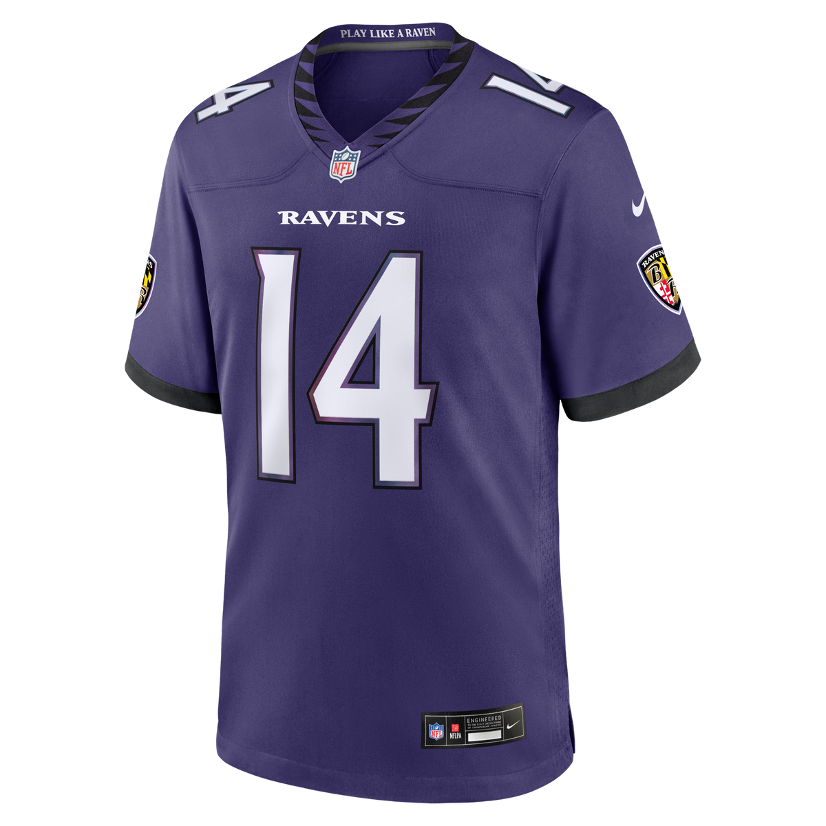 Baltimore Ravens Kyle Hamilton Purple Team Game Football Jersey