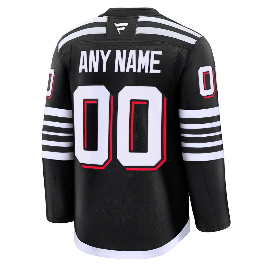 New Jersey Devils Black Alternate Premium Custom Jersey