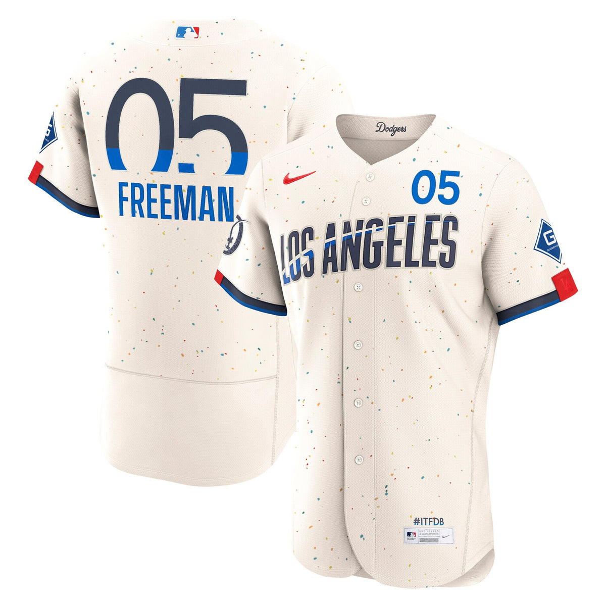 Los Angeles Dodgers Freddie Freeman Cream City Connect Sponsor Patch Baseball Jersey
