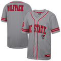 Gray NC State Wolfpack Free Spirited Baseball Jersey