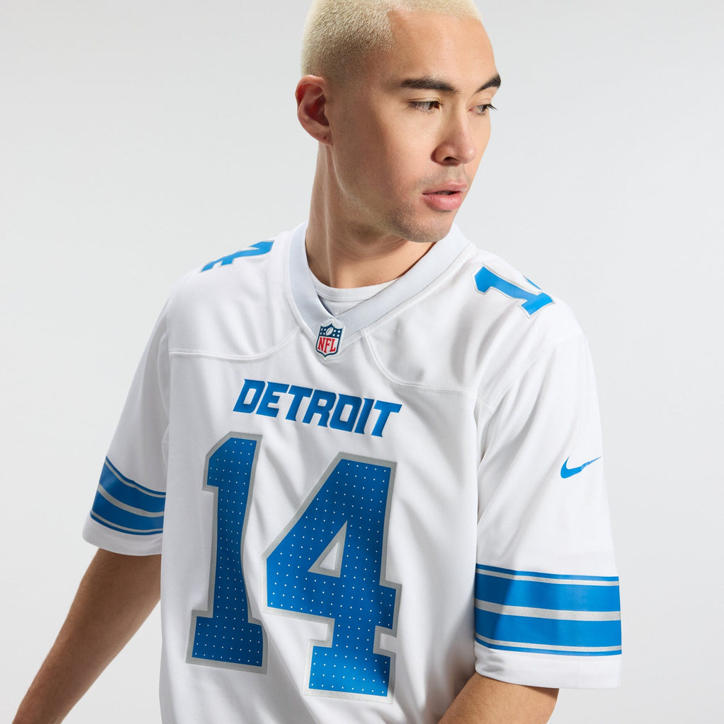 Detroit Lions Amon-Ra St. Brown White Game Football Jersey