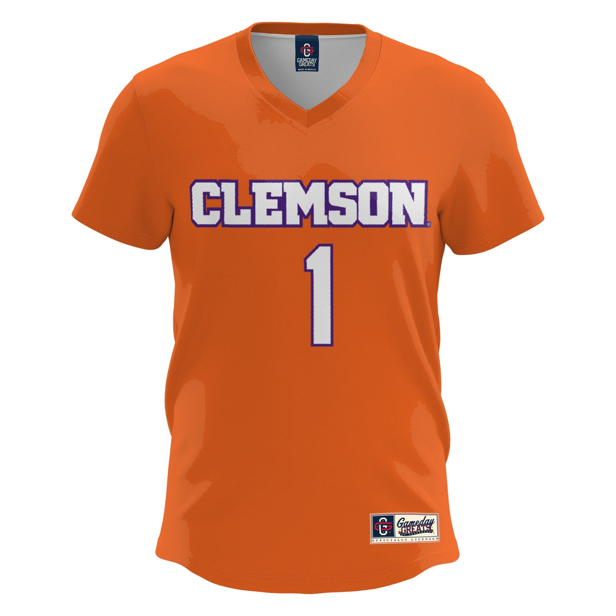 #1 Clemson Tigers Lightweight Lacrosse Jersey - Orange