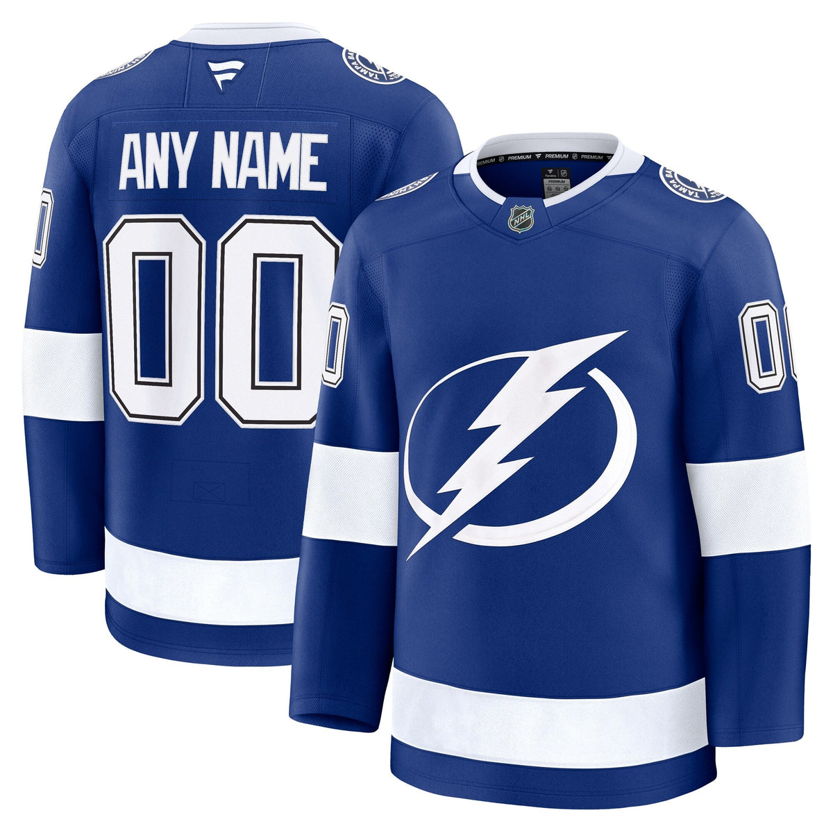 Tampa Bay Lightning Blue Home Premium Custom Jersey