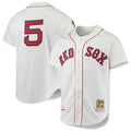 Boston Red Sox Nomar Garciaparra White 1997 Cooperstown Collection Baseball Jersey