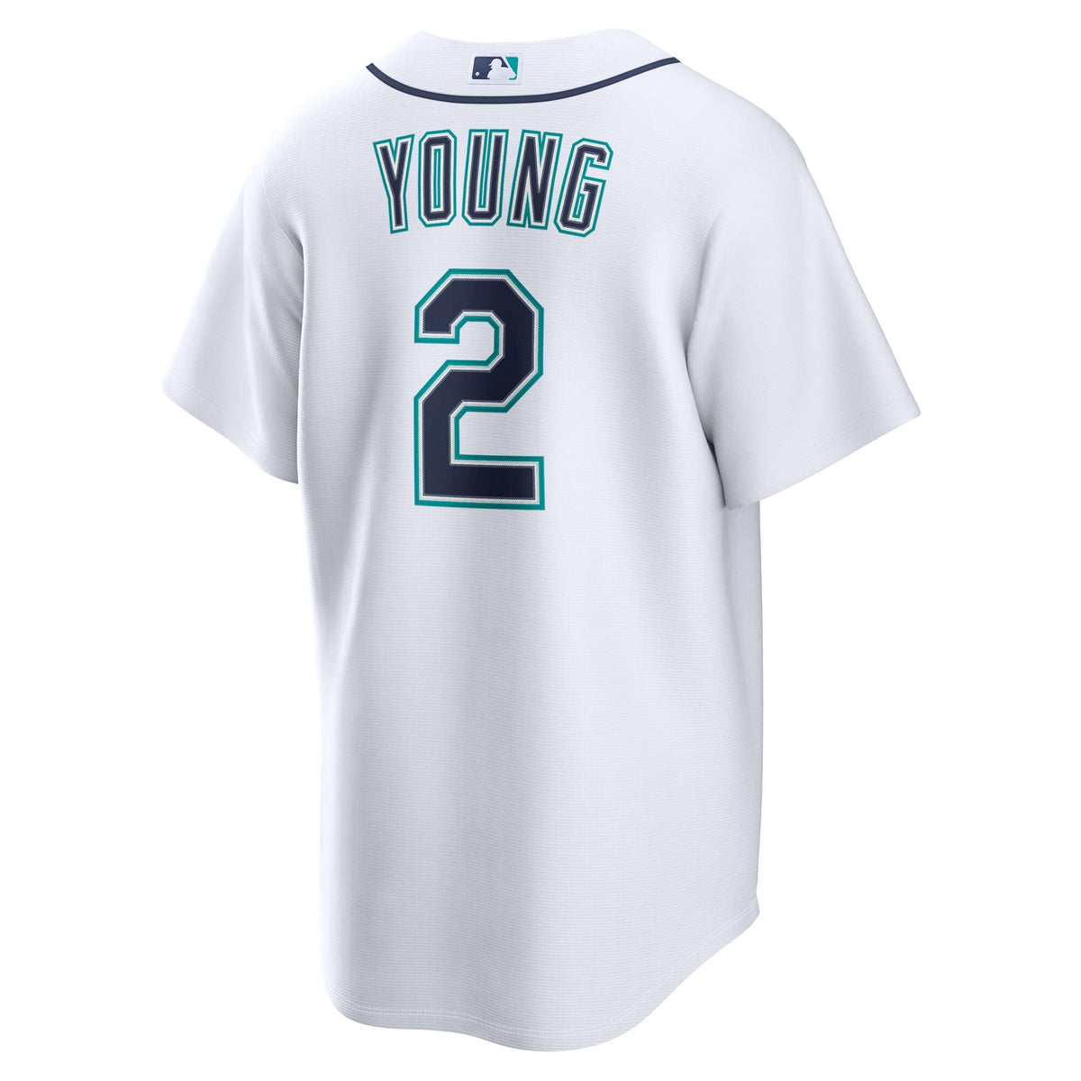 Seattle Mariners Cole Young White Home Replica Baseball Jersey