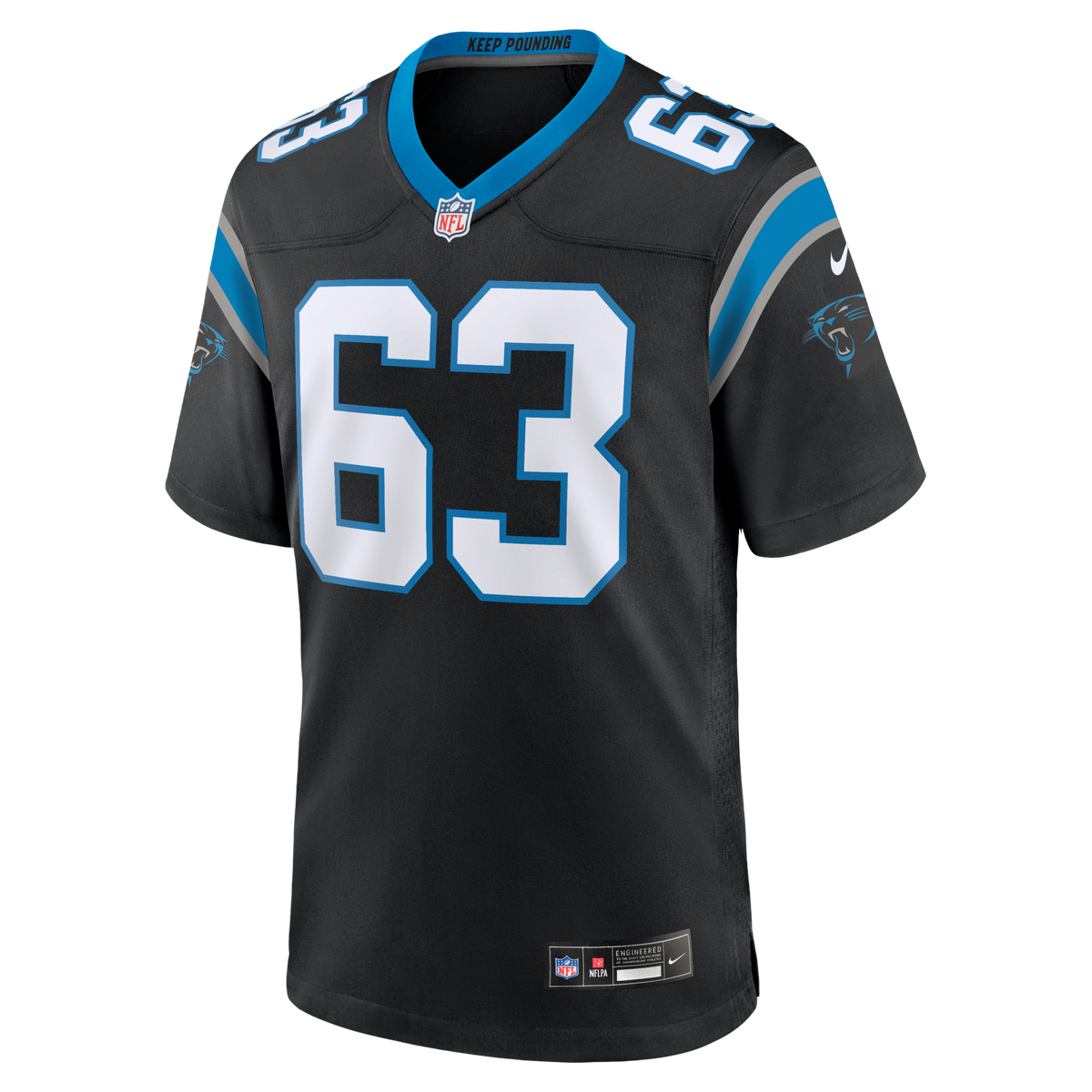 Carolina Panthers Rasheed Walker Black Team Game Football Jersey