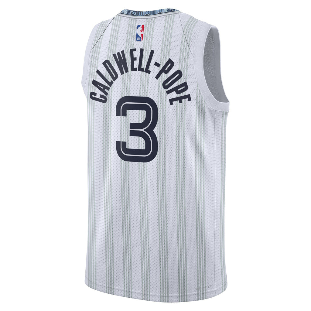 Memphis Grizzlies 2025/26 City Edition Swingman Jersey - Gray - Kentavious Caldwell-Pope