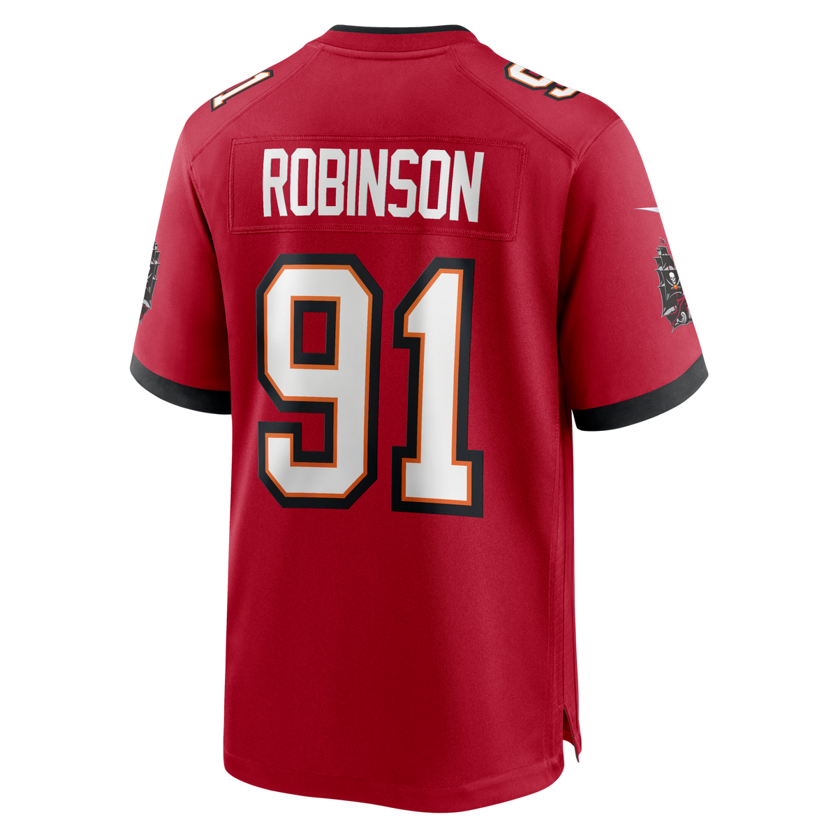 Tampa Bay Buccaneers A'Shawn Robinson Red Team Game Football Jersey