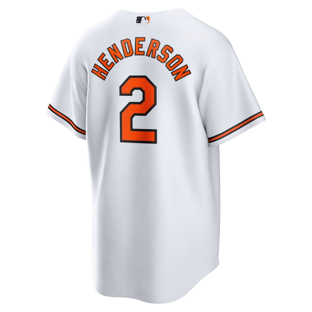 Baltimore Orioles Gunnar Henderson White Home Replica Player Baseball Jersey