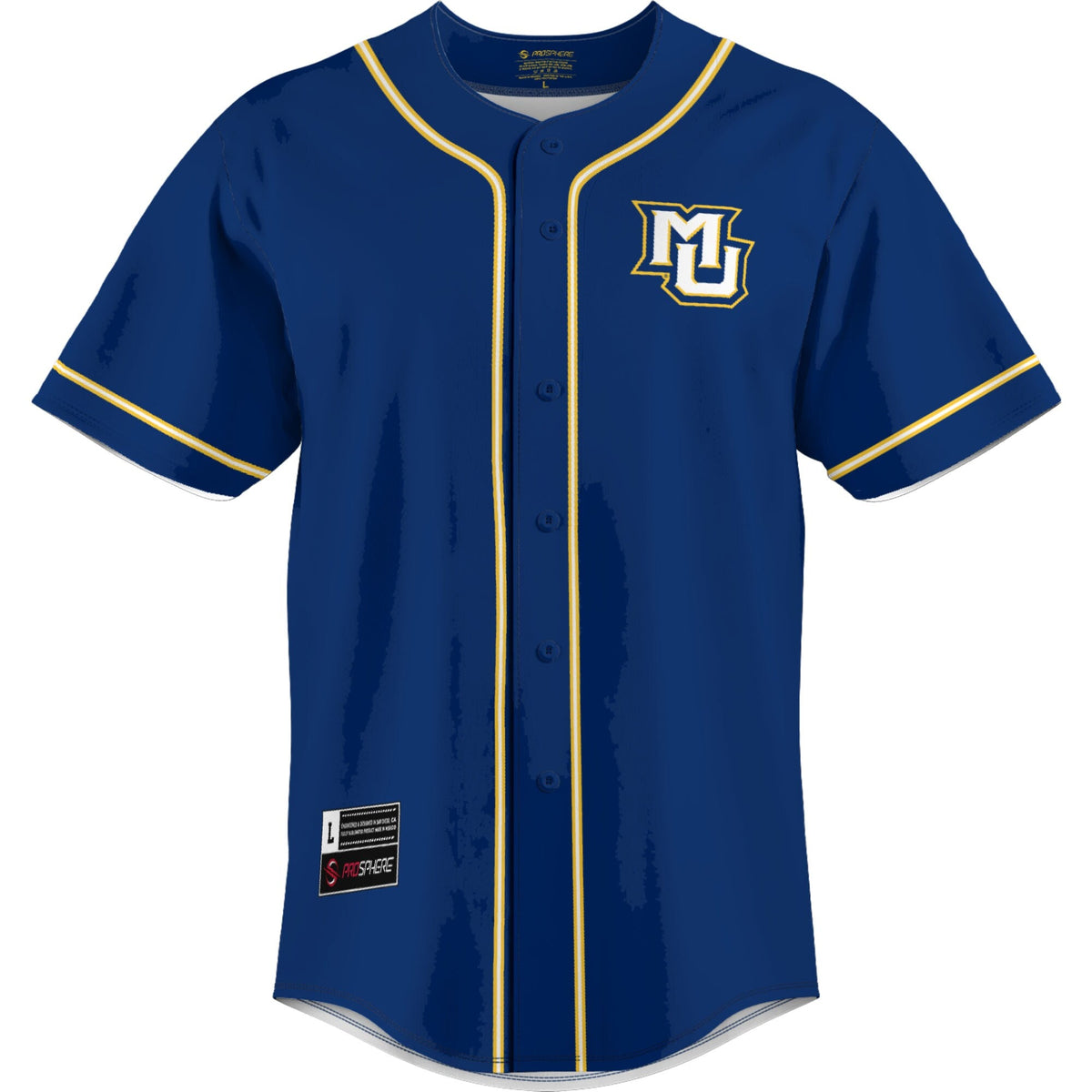 Marquette Golden Eagles Lightweight Baseball Jersey - Blue