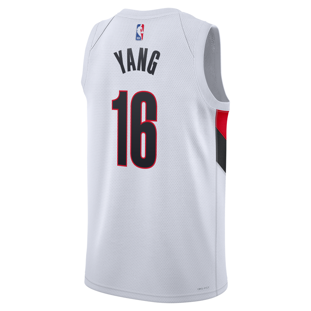 Portland Trail Blazers Replica Association Edition Swingman Jersey - White - Yang Hansen