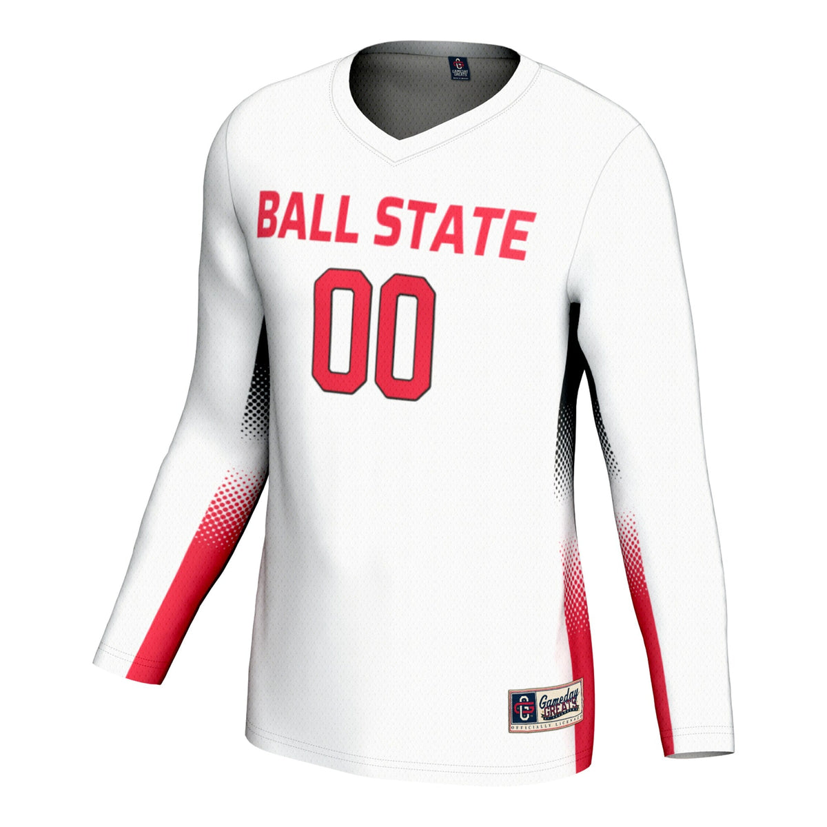 Ball State Cardinals NIL Lightweight Volleyball Jersey - White