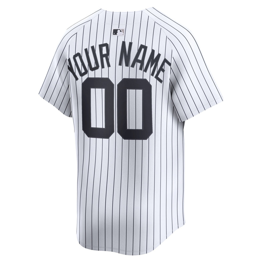 New York Yankees White Home Limited Custom Baseball Jersey