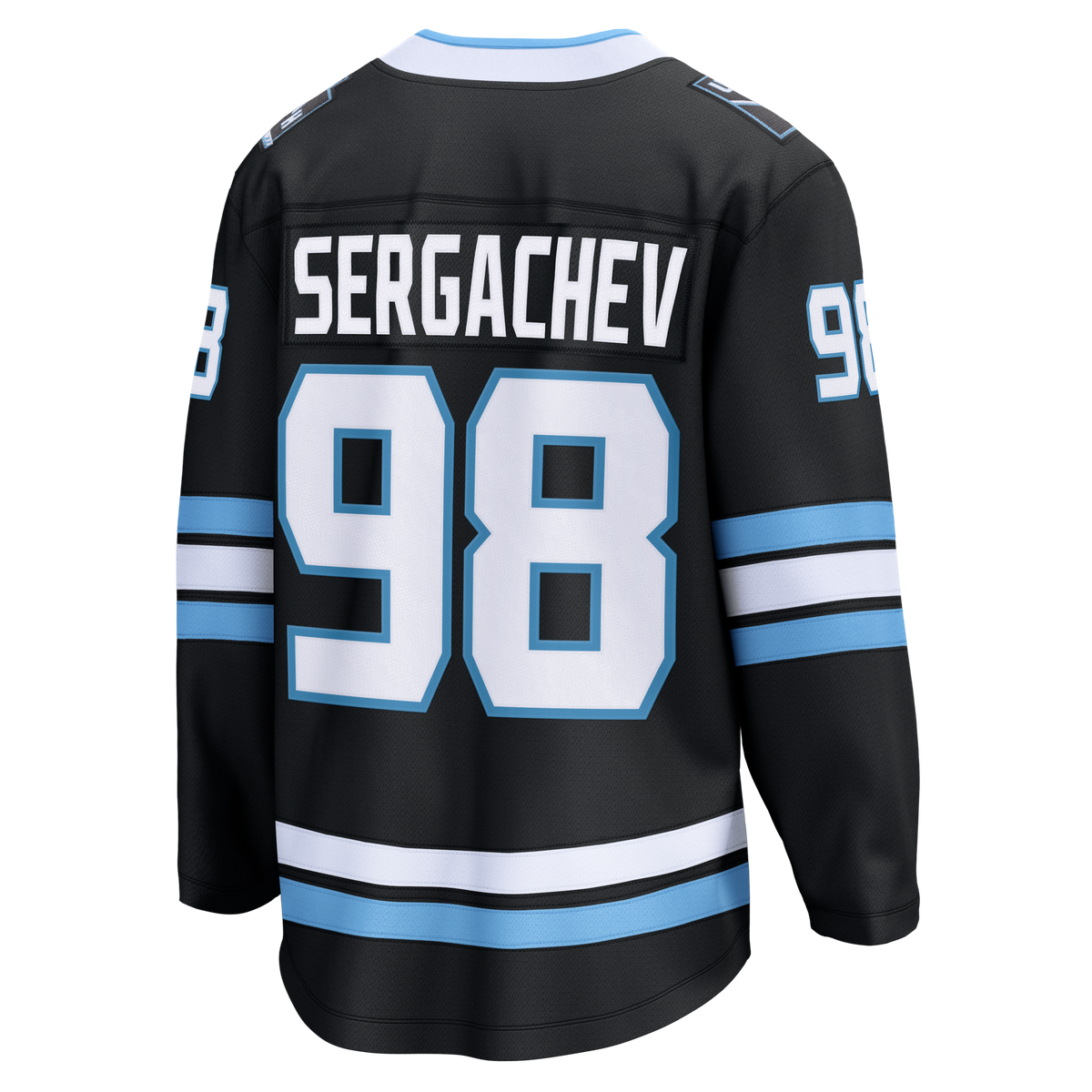 Utah Mammoth Mikhail Sergachev Black Home Breakaway Player Hockey Jersey - Style 203144647