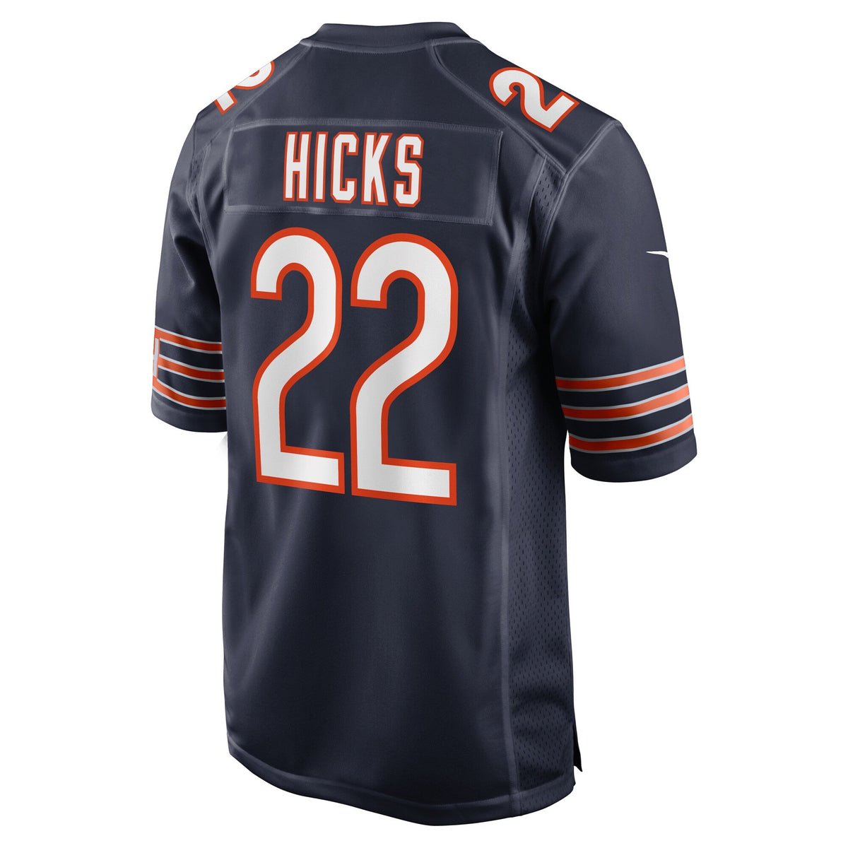 Chicago Bears Elijah Hicks Navy Team Game Football Jersey