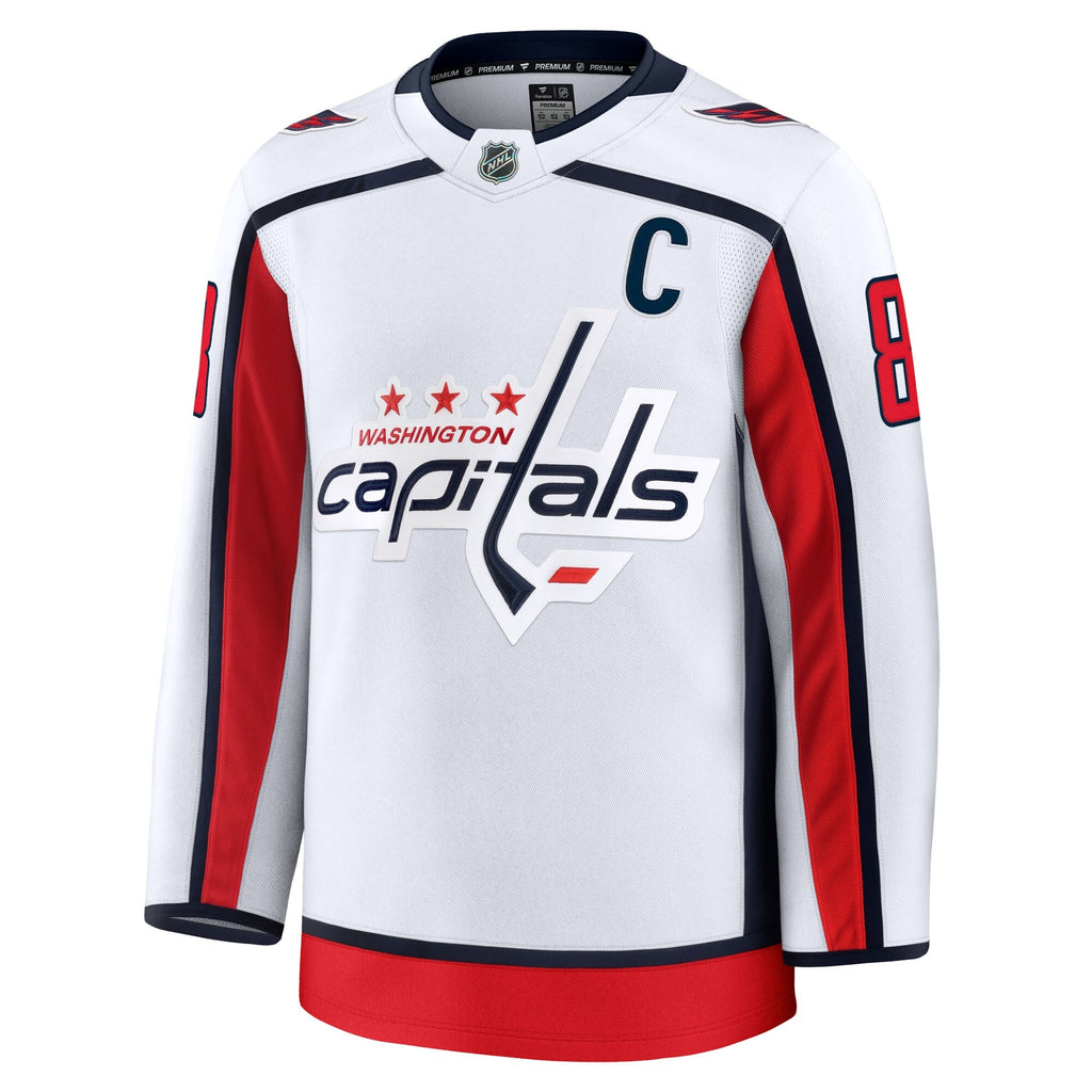 Washington Capitals Alexander Ovechkin White Away Premium Jersey