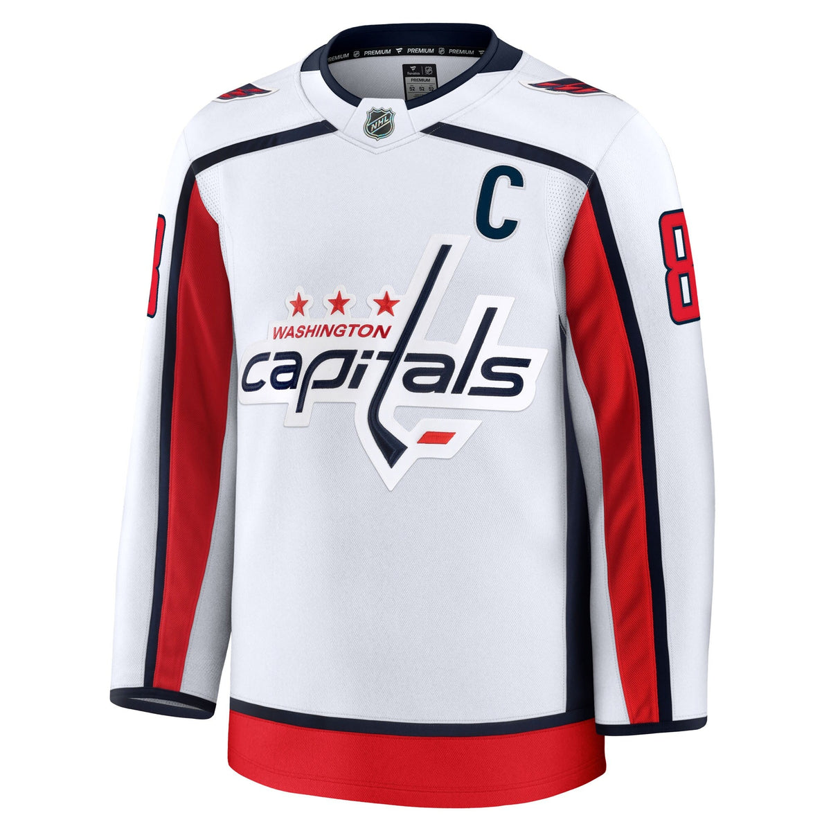 Washington Capitals Alexander Ovechkin White Away Premium Jersey
