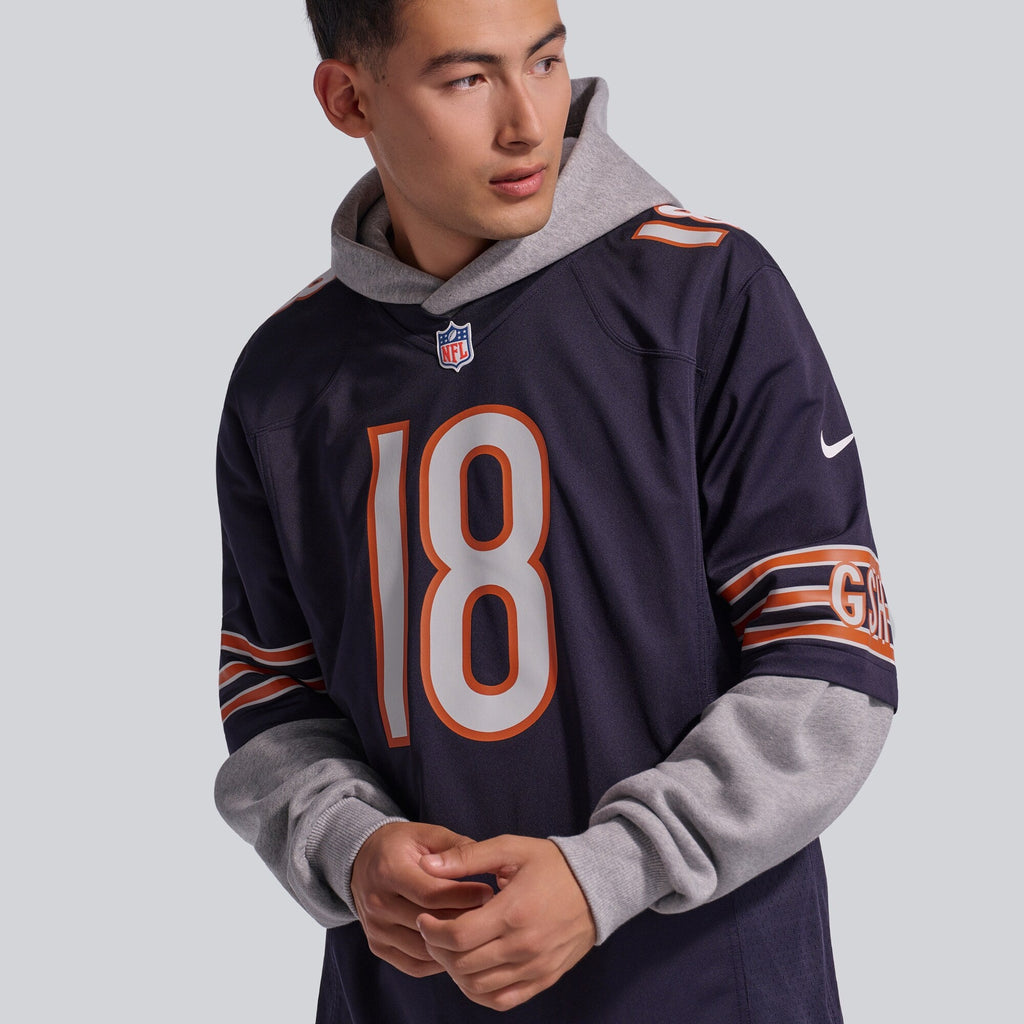 Chicago Bears Caleb Williams Navy Player Game Football Jersey