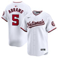 Washington Nationals CJ Abrams White Home Limited Player Baseball Jersey