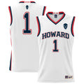 #1 White Howard Bison Lightweight Basketball Jersey