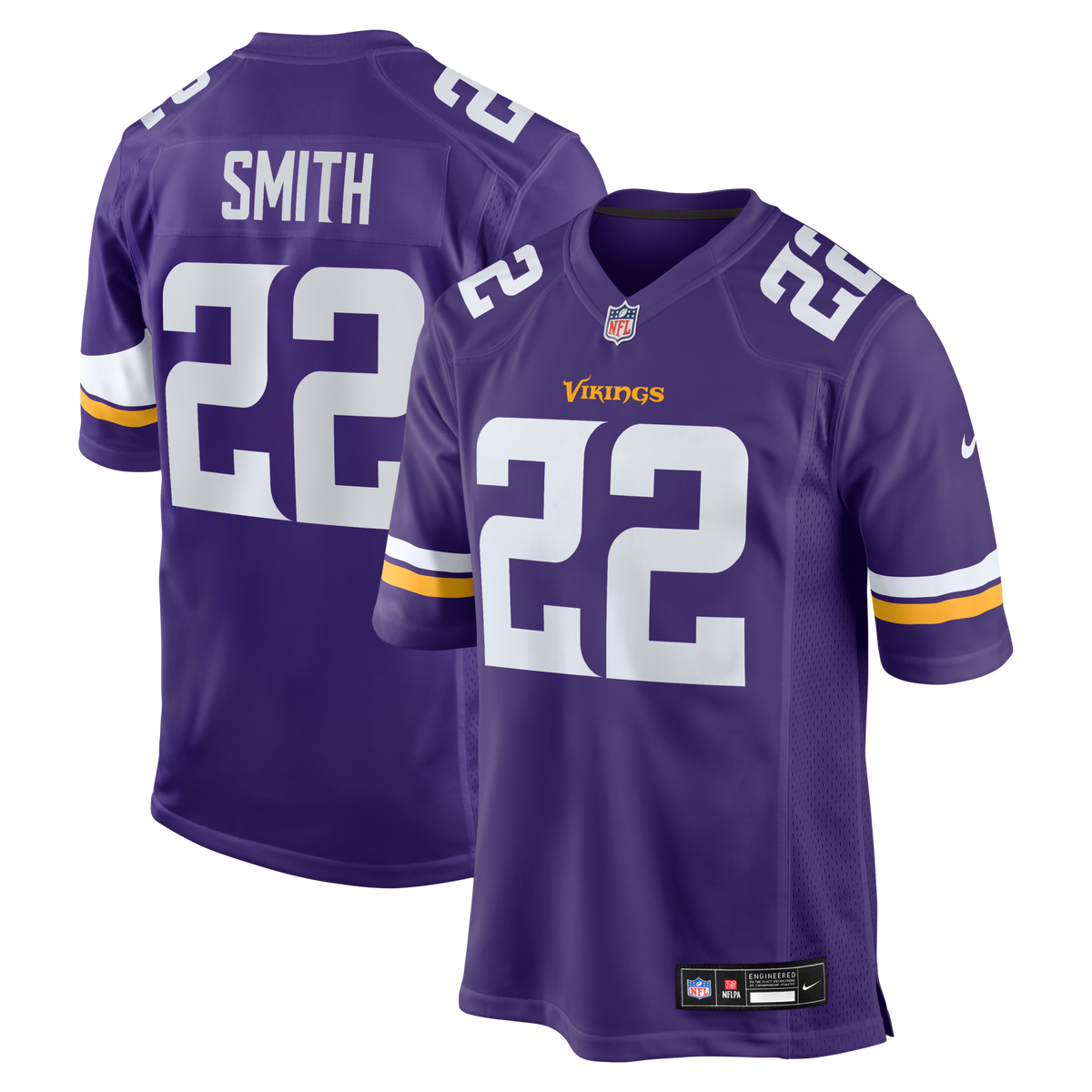 Minnesota Vikings Harrison Smith Purple Game Football Jersey