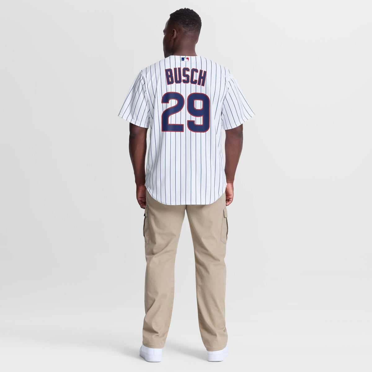 Chicago Cubs Michael Busch White Home Replica Baseball Jersey