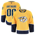 Nashville Predators Gold Home Pro Custom Jersey