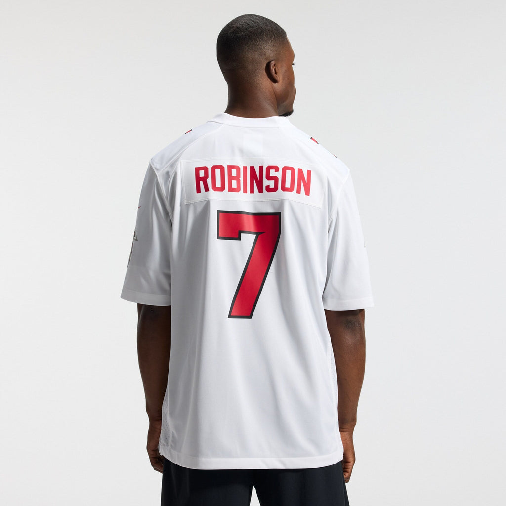 Atlanta Falcons Bijan Robinson White Game Football Jersey