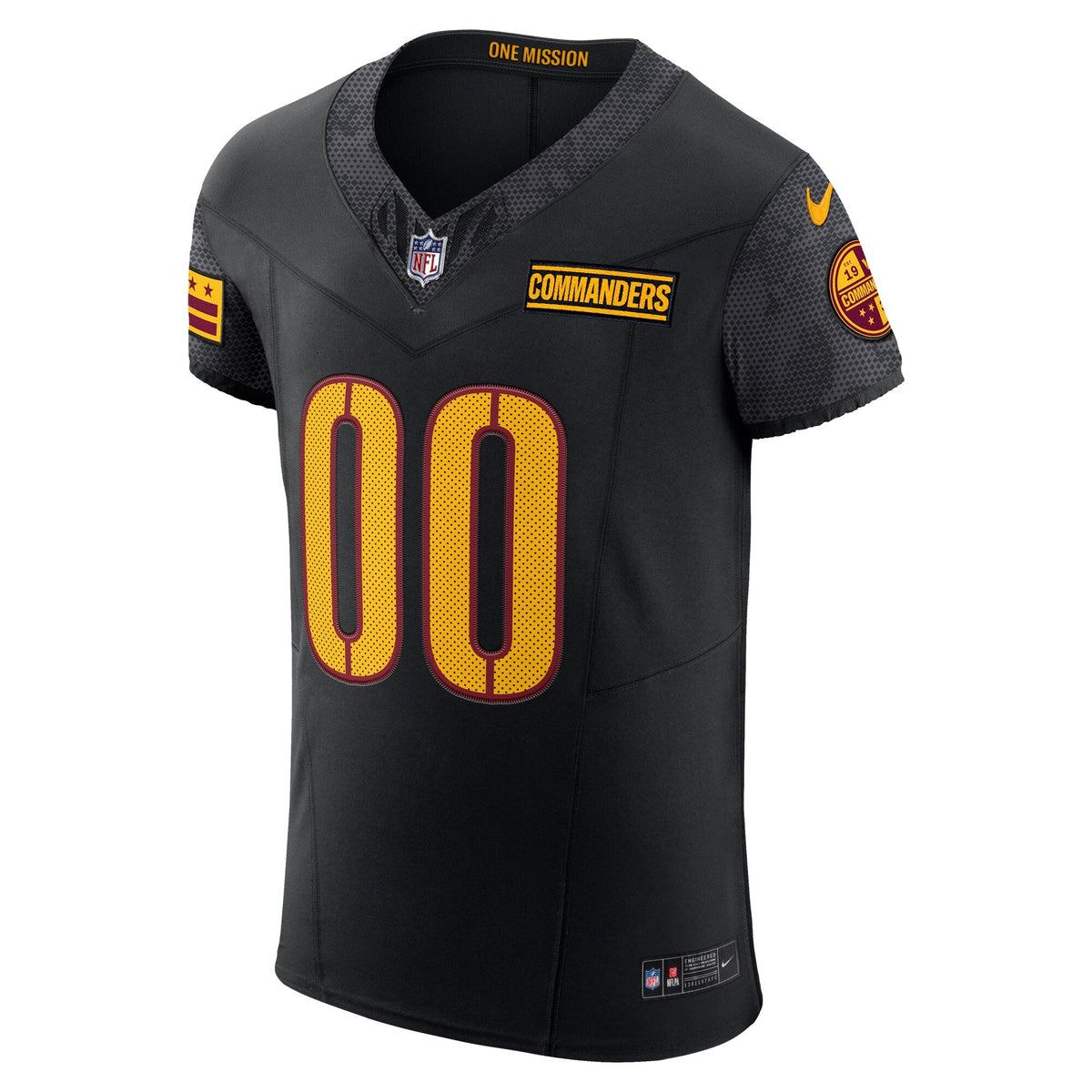 Washington Commanders Black Alternate Vapor F.U.S.E. Elite Custom Football Jersey