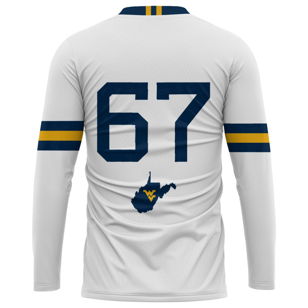 #1 White West Virginia Mountaineers Lightweight Volleyball Jersey