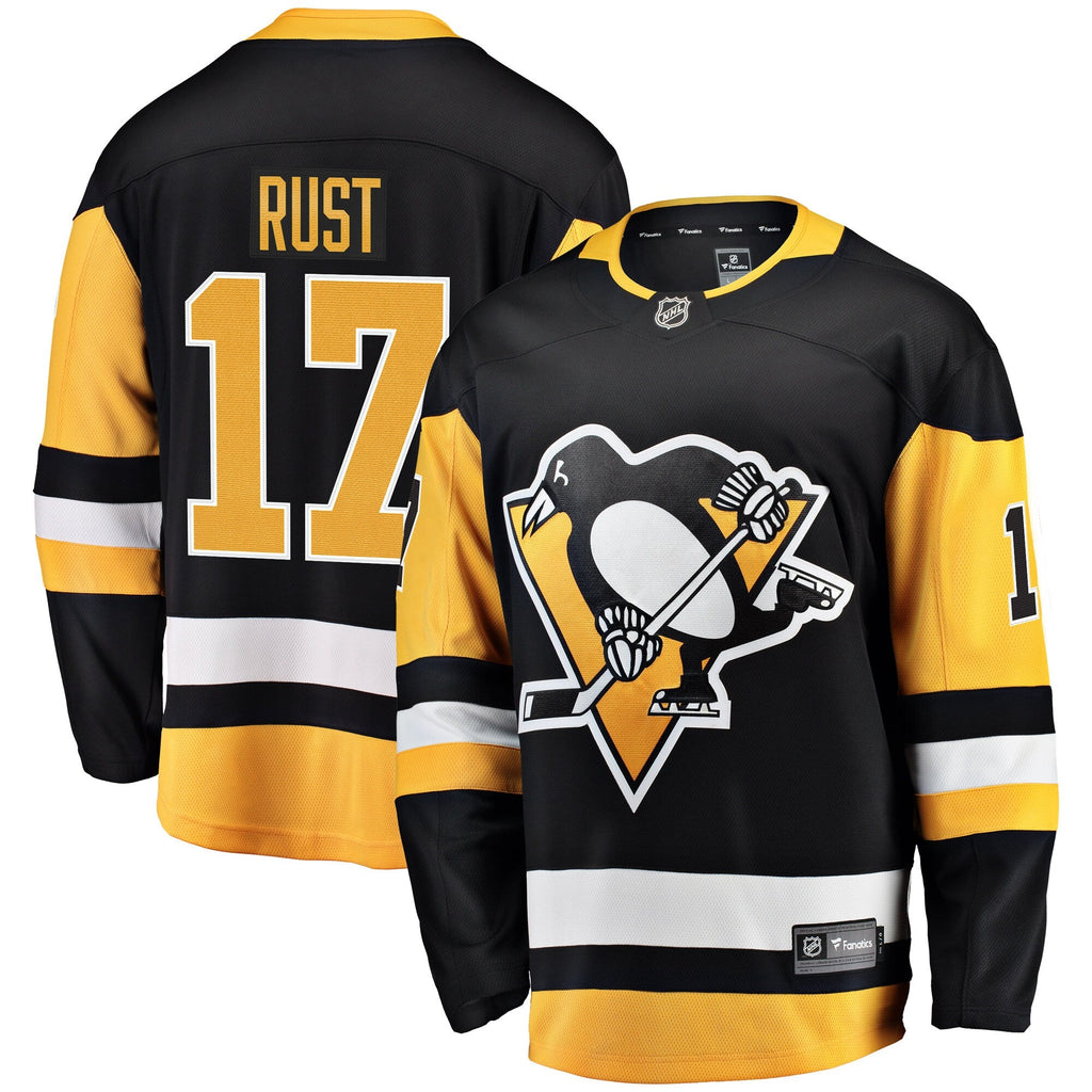 Pittsburgh Penguins Bryan Rust Black Home Breakaway Player Hockey Jersey