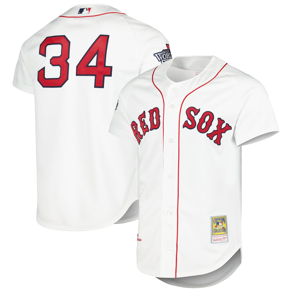 Boston Red Sox David Ortiz White Cooperstown Collection Baseball Jersey