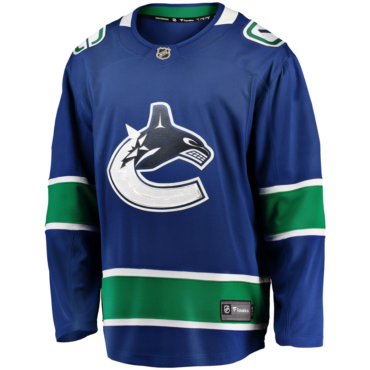 Vancouver Canucks Blue Home Team Breakaway Hockey Jersey