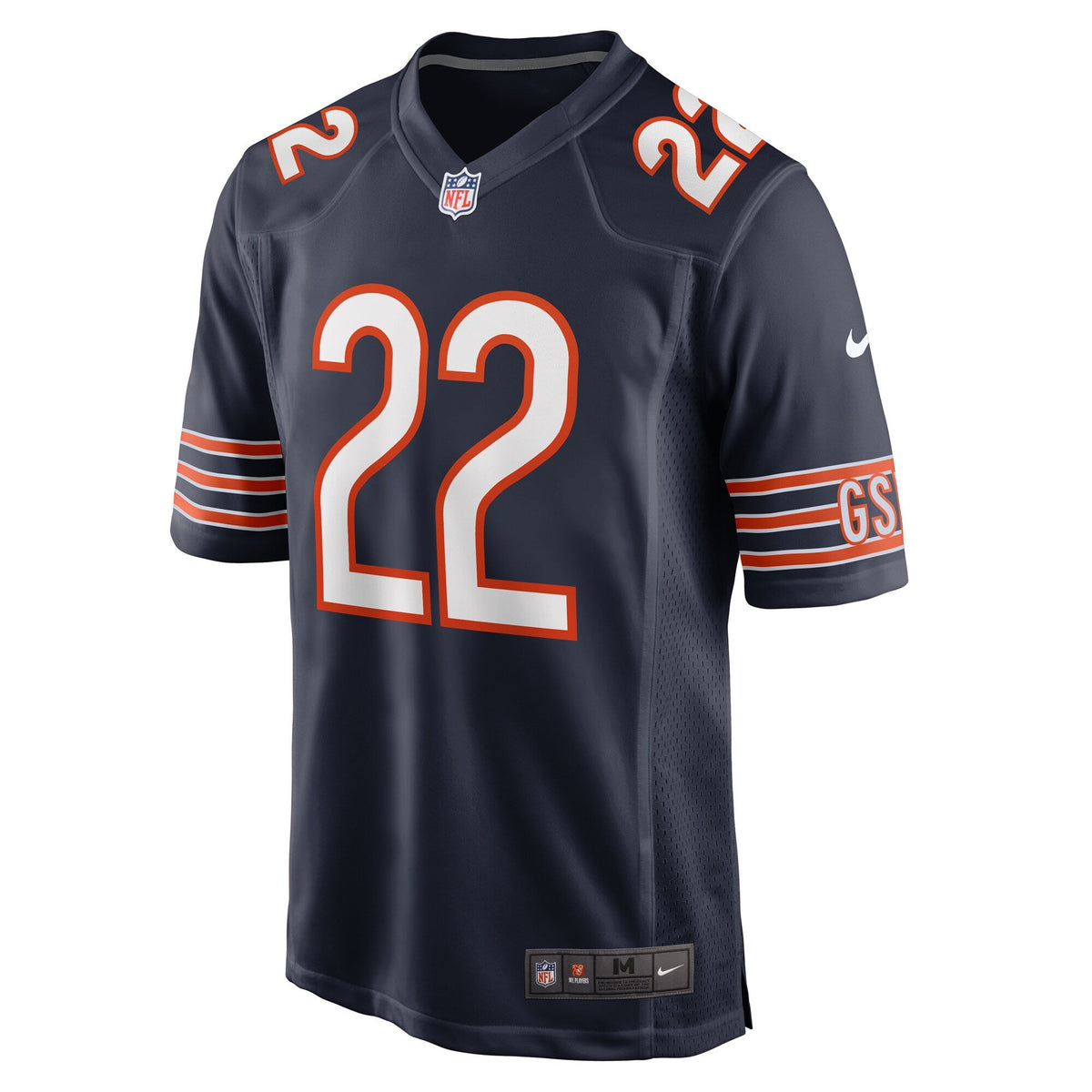Chicago Bears Elijah Hicks Navy Team Game Football Jersey